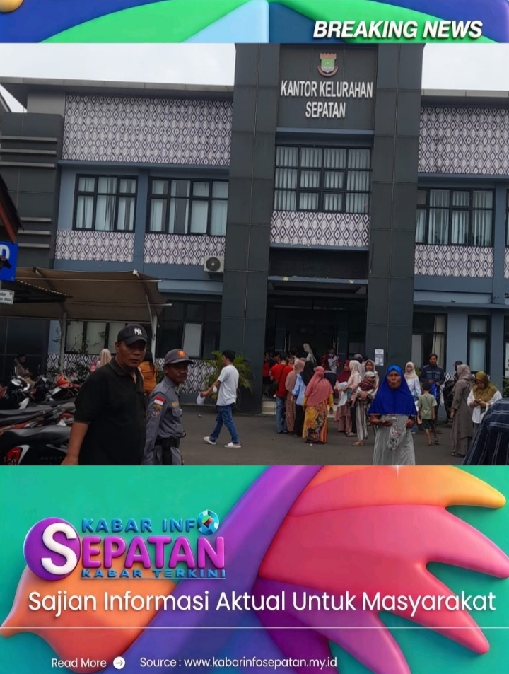 Luar Biasa Membeludag Warga Kelurahan Sepatan Antusias Datang  Untuk Pembuatan Dokumen E -KTP